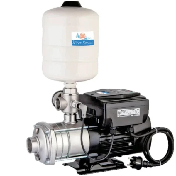 1.5 kW variable speed booster pump system with multistage pump and pressure vessel
