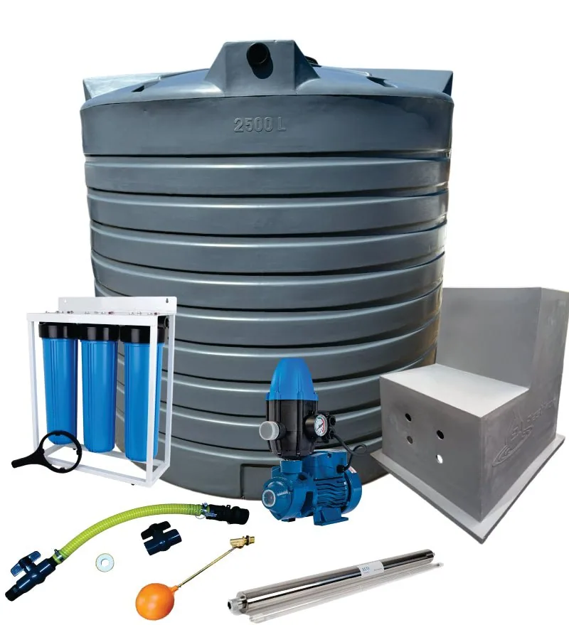 10 000 L Full House Tank Combo, 0.75 kW Peripheral Pump 10 000 L Full House Tank Combo, 0.75 kW Peripheral Pump with filter and UV