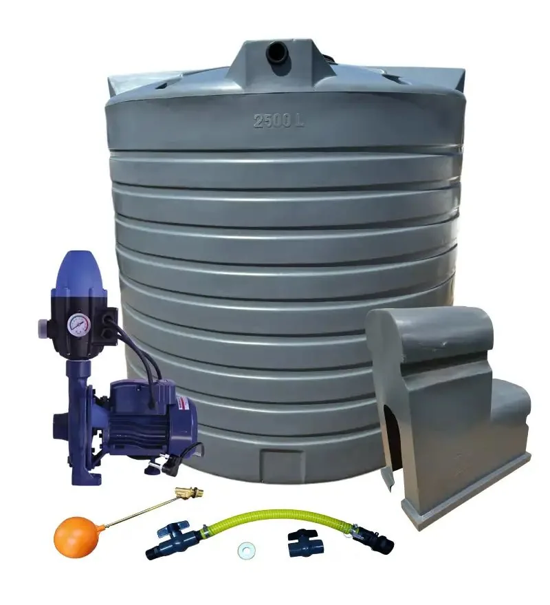 10 000 L Tank Combo with 0.55 kW Monoblock Pump, 92 L/min 0.55 kW monoblock pump supplied with 10 000 L tank combo