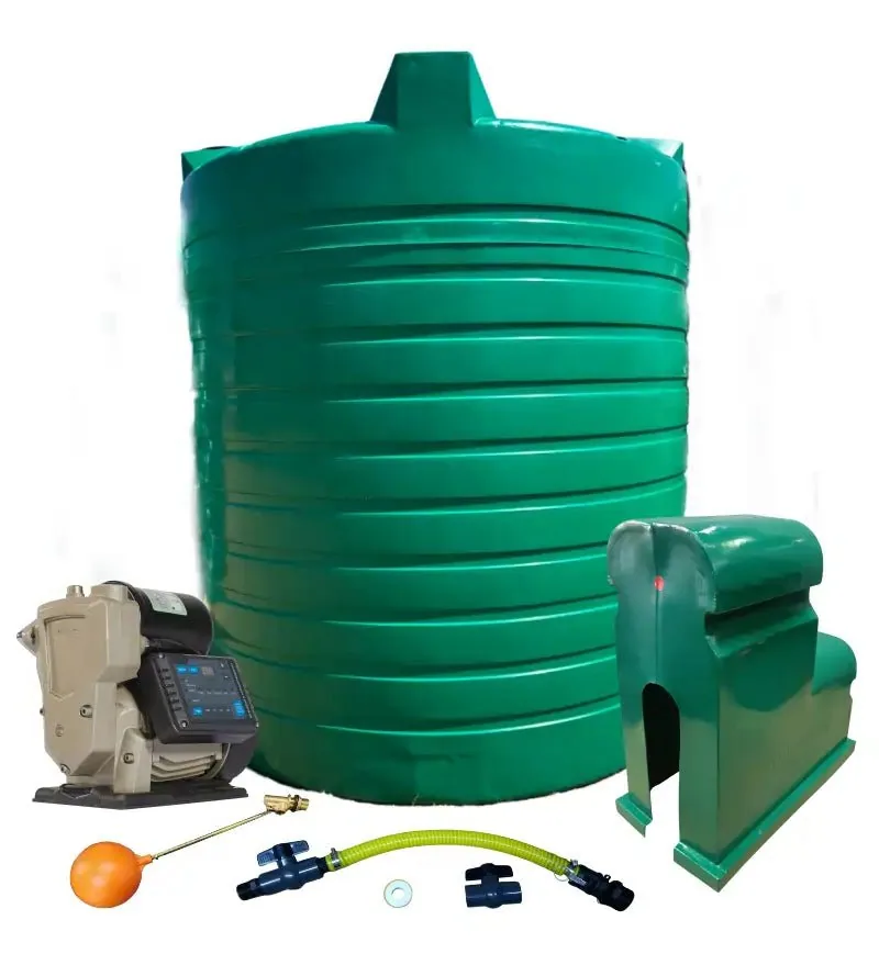10 000 L Tank Combo with 1.5 kW VSD Booster System, 108 L/min 10 000 L tank combo kit contents with 1.5 kW pump