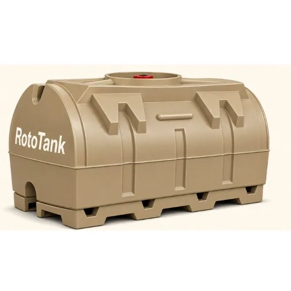 1000 L Horizontal Water Transport Tank with Pallet, DH1000W 1000 L horizontal water transport tank with forklift pallet, outlet fitting