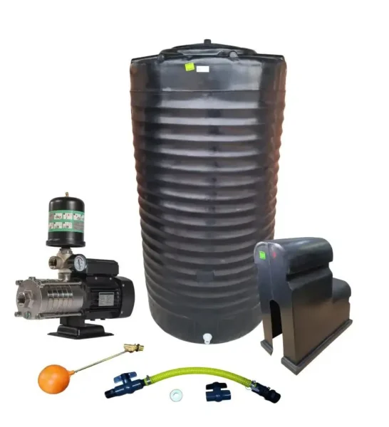 1000 L water storage tank with 1.5 kW Intelli VSD booster pump combo