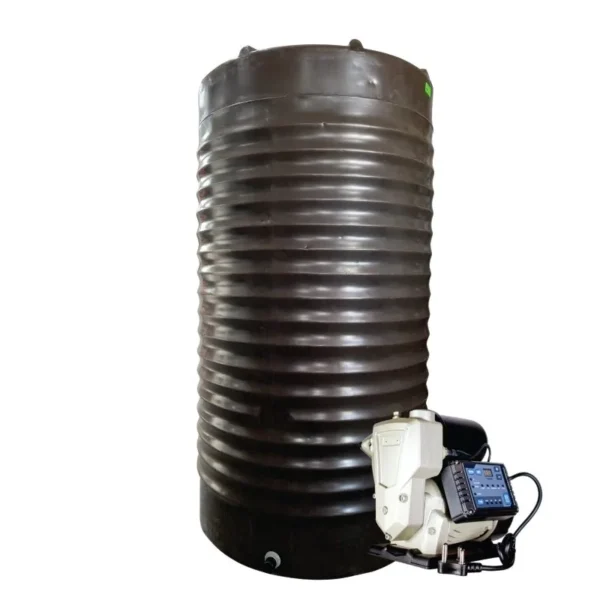 1000 L slimline water tank with 1.5 kW VSP booster pump system