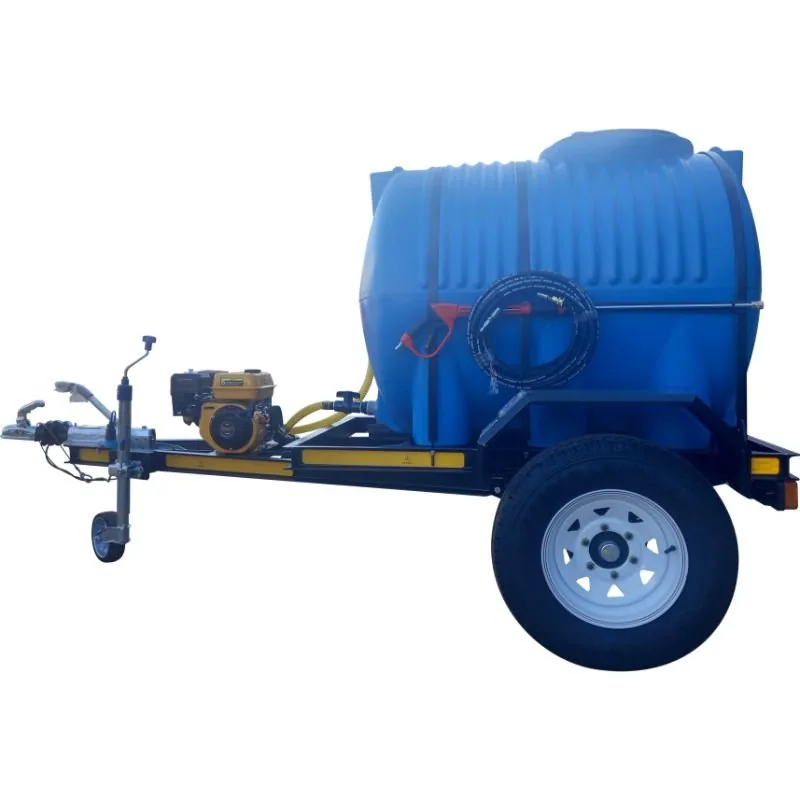 1000 L Trailer Pressure Washer, 186 bar Petrol, Horizontal Tank, Braked 1000 L trailer pressure washer, 186 bar petrol, horizontal tank, braked, view 2