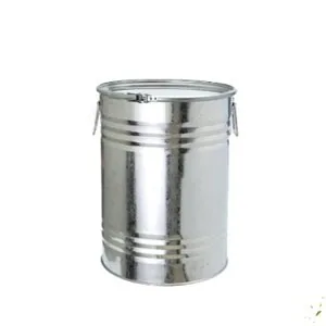 100 L Galvanised Open-Top Steel Drum with Lid and Latch Ring New 100 litre galvanised open-top steel drum with latch ring