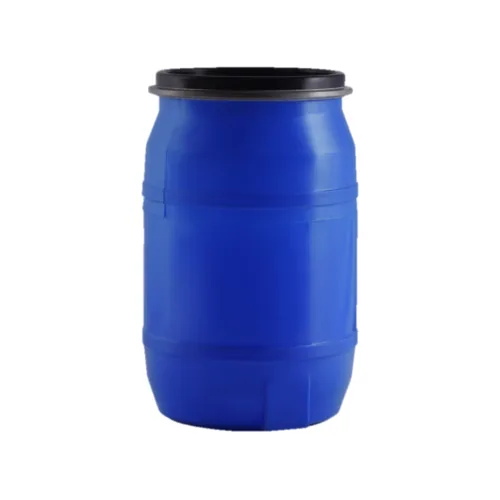 100 L HDPE plastic drum with clip-on lid and locking ring