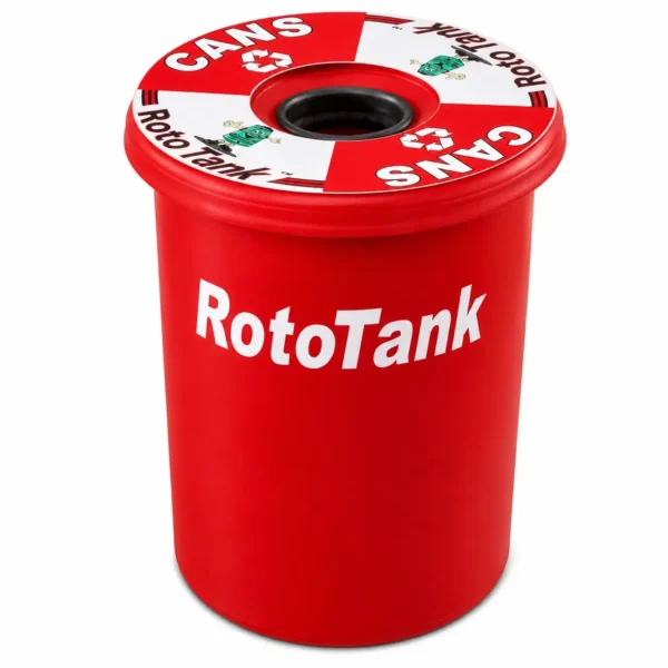 100 L colour-coded recycling bin, 450 mm diameter, LLDPE