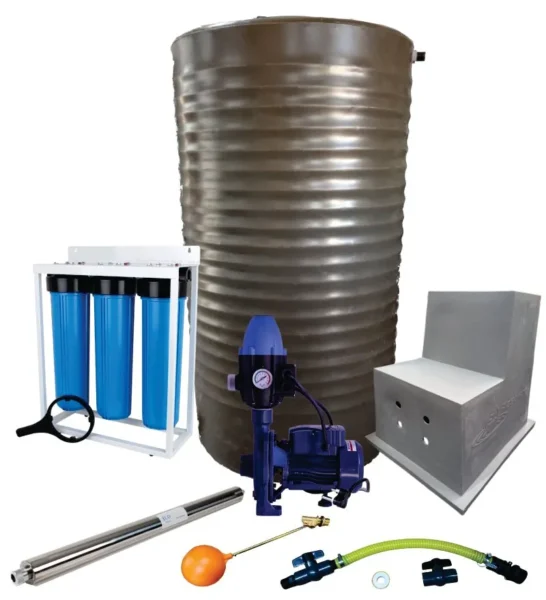 1200 L Slim Full House Tank Combo, 1.1 kW Monoblock Pump with filter and UV