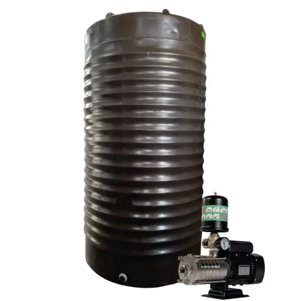 1200 L slimline water tank with 1.5 kW Intelli VSD booster pump