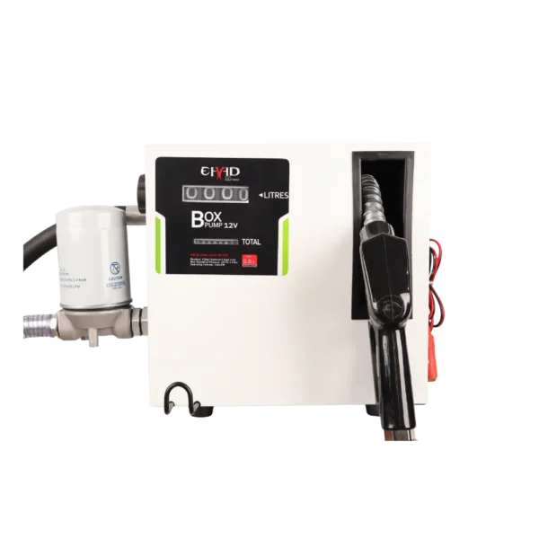 12V DC box pump diesel dispensing unit with meter, hose and nozzle