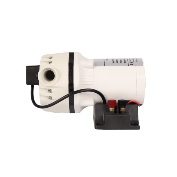 12V polypropylene chemical transfer pump with 1 inch ports