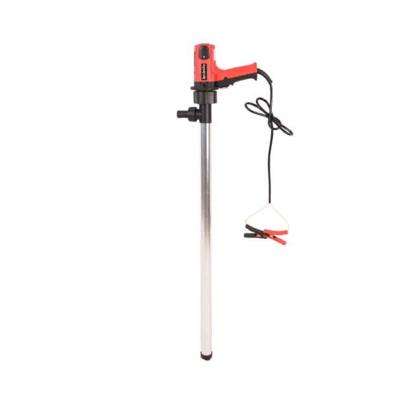 12V electric drum pump with SS304 stainless tube and drum clamps