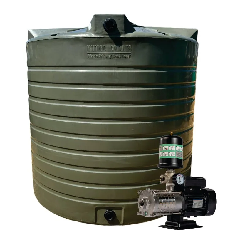 15,000 L Water Tank with 0.75 kW Intelli VSD Booster Pump 0.75 kW Intelli VSD booster pump supplied with 15,000 L tank