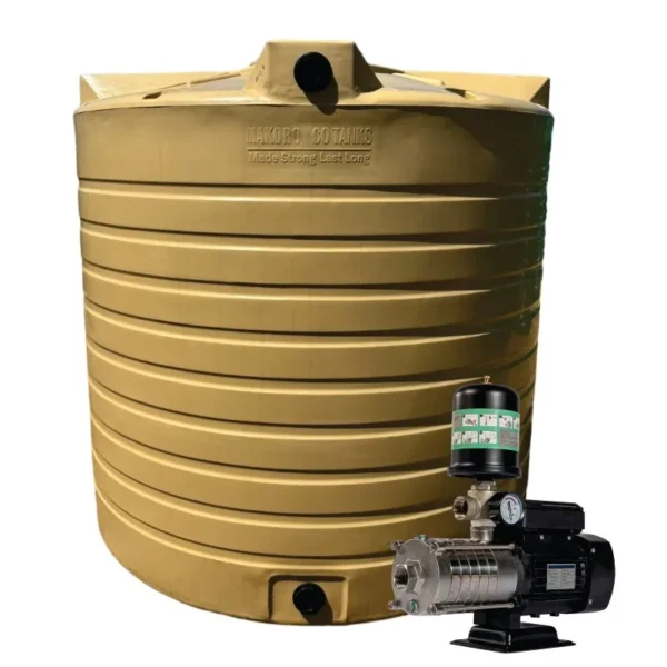 15,000 L water tank with 0.75 kW Intelli VSD booster pump