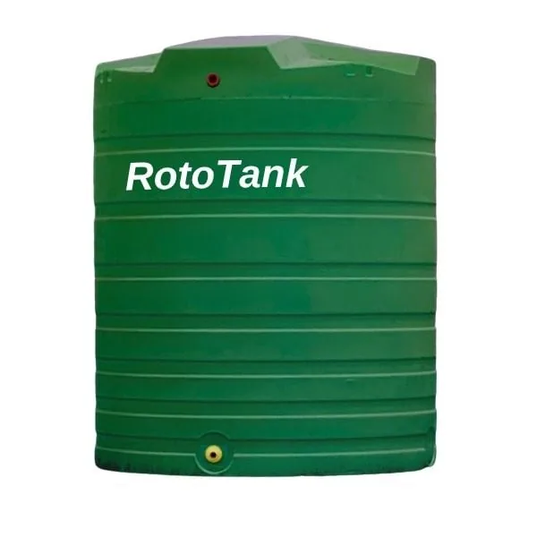 15,000 L vertical LLDPE water tank, 2600 mm diameter x 3200 mm high