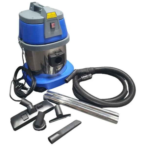 15 L wet and dry industrial vacuum cleaner with hose and accessories