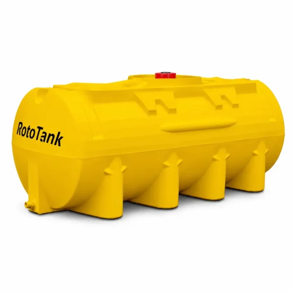 1600 L yellow horizontal medium duty transport tank, model H1600M