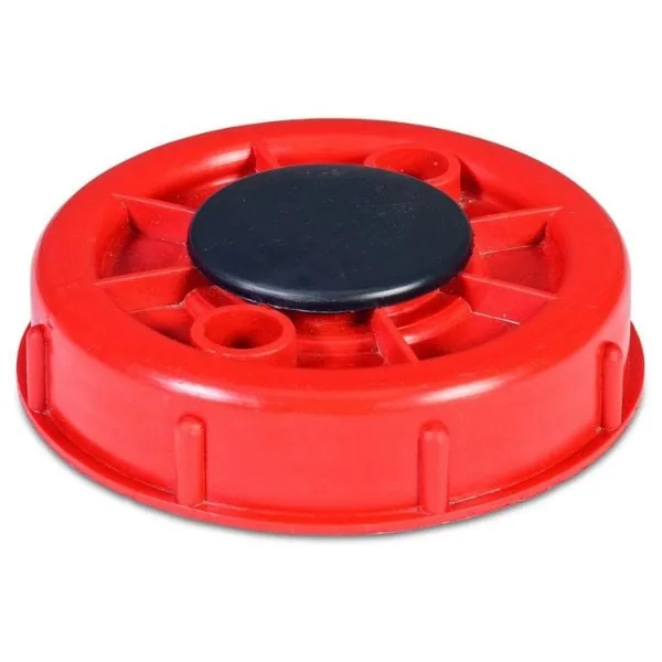 180 mm red threaded breather lid for water tanks