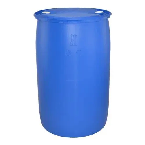 210 L blow-moulded HDPE tight-head plastic drum with two bungs