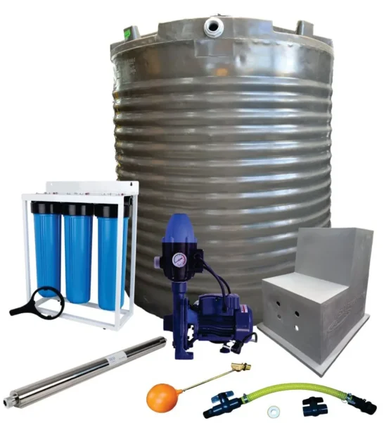 2200 L Full House Tank Combo, 1.1 kW Monoblock Pump with filter and UV