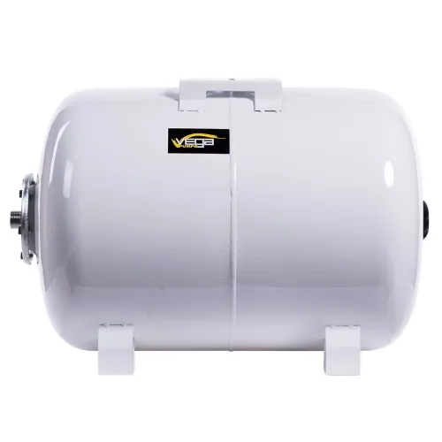 24 L horizontal steel bladder pressure tank, 8 bar, 1 inch connection