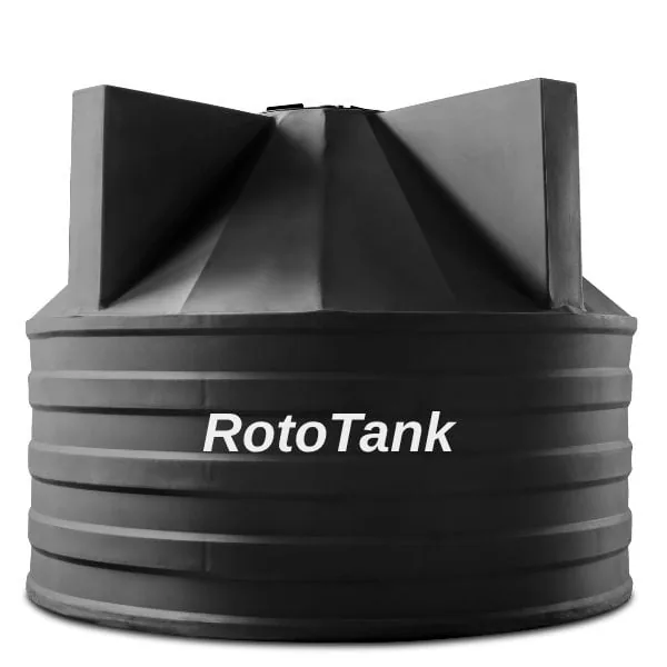 2500 L vertical LLDPE underground septic tank for 1 to 10 people, 1760 mm diameter