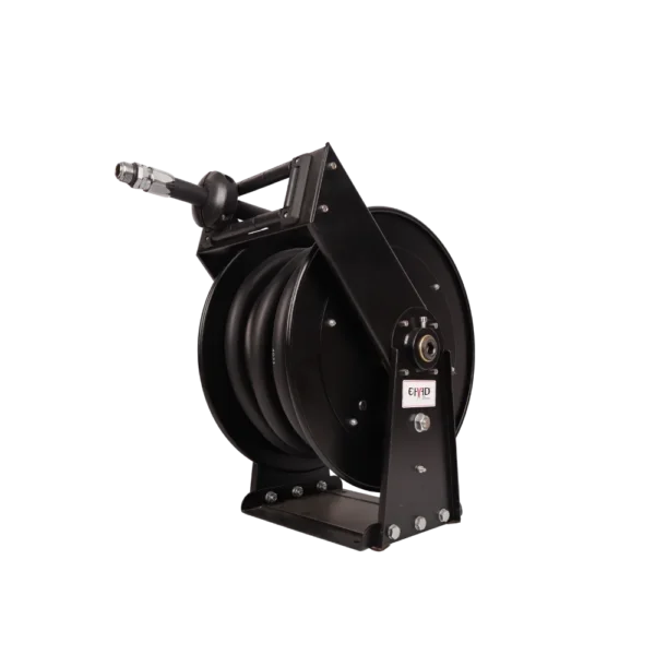 3/4 inch retractable fuel hose reel with 15 m hose, rated 10 bar