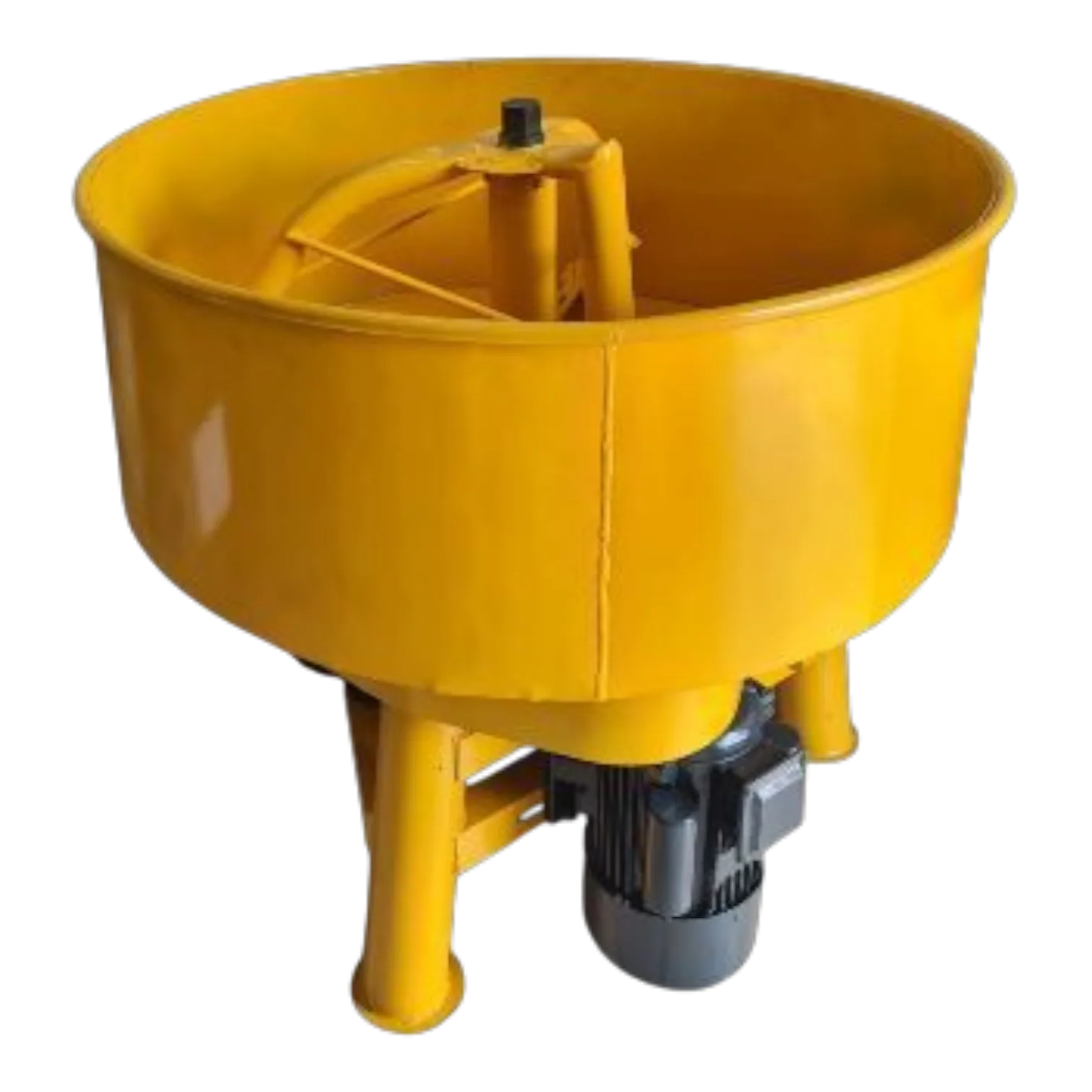 350 L Electric Pan Mixer, 4 kW 220 V Single-Phase 350 L electric pan mixer with 4 kW single-phase motor for block yard concrete