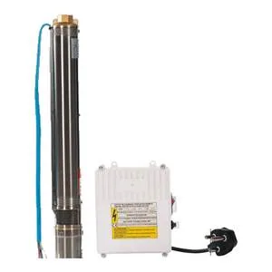 3SD2/15 3-inch borehole pump set, 0.37 kW 220 V with control box, 65 m max head