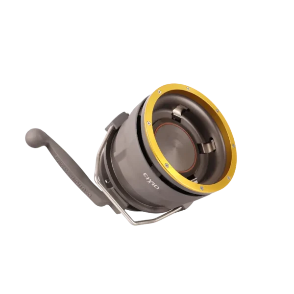 4-inch API RP1004 female bottom-loading coupler with quick-release handle