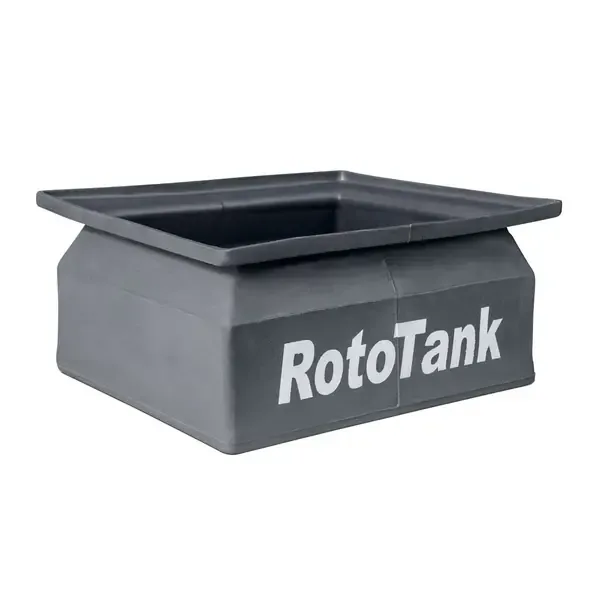 45 L tan LLDPE stacking storage bin for parts and tools