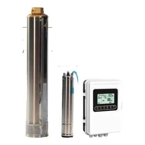4SD4/8 4-Inch Borehole Pump, 0.55 kW, 60 m Max Head 4SD4/8 borehole pump set with controller