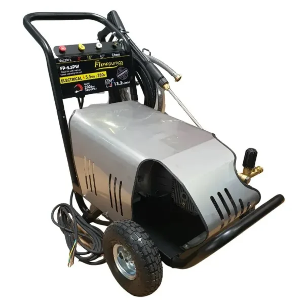 5.5 kW Electric Trolley Pressure Washer, front view