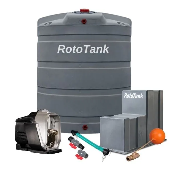 5000 L vertical water tank and 1.1 kW smart VSD booster pump combo