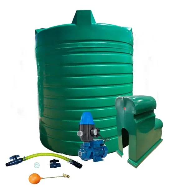 5000 L Water Tank Combo, 0.37 kW Peripheral Pump complete kit