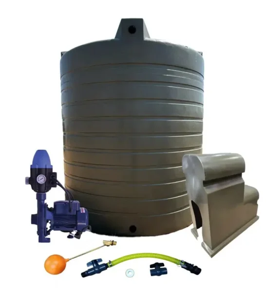 5000 L Water Tank Combo, 0.75 kW Monoblock Pump complete kit
