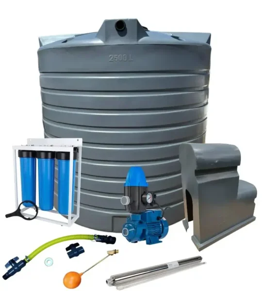 5000 L water tank with 0.75 kW peripheral pump combo kit