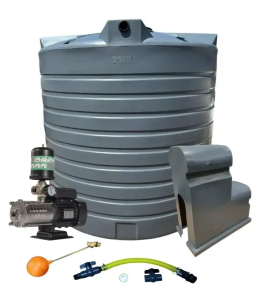5000 L Water Tank Combo, 1.5 kW Intelli VSD Booster Pump complete kit