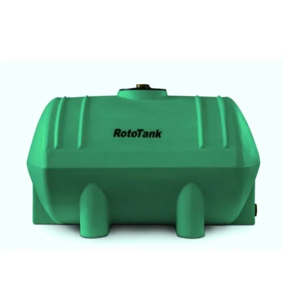 500 L green horizontal water transport tank, 1120 mm long