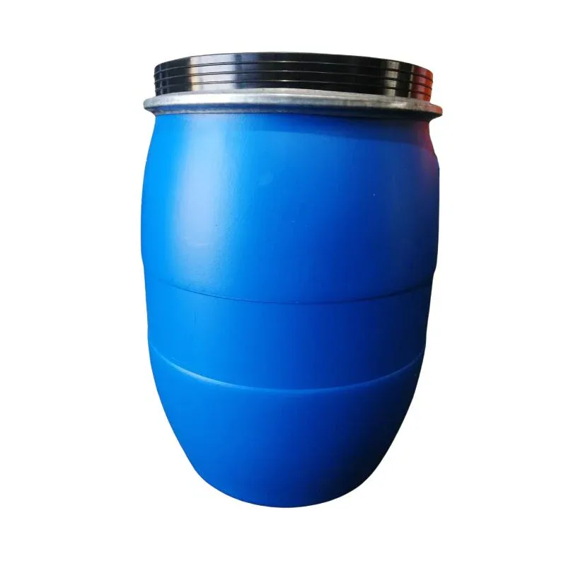 50 L Open-Head Plastic Drum, Lid and Locking Ring 50 L blow-moulded HDPE open-head plastic drum with lid and ring