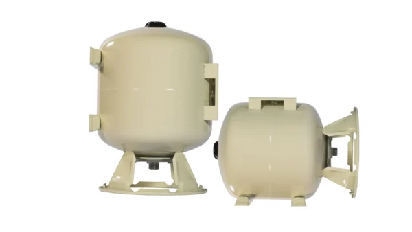 50 litre carbon steel pressure tank, vertical or horizontal, 8 bar