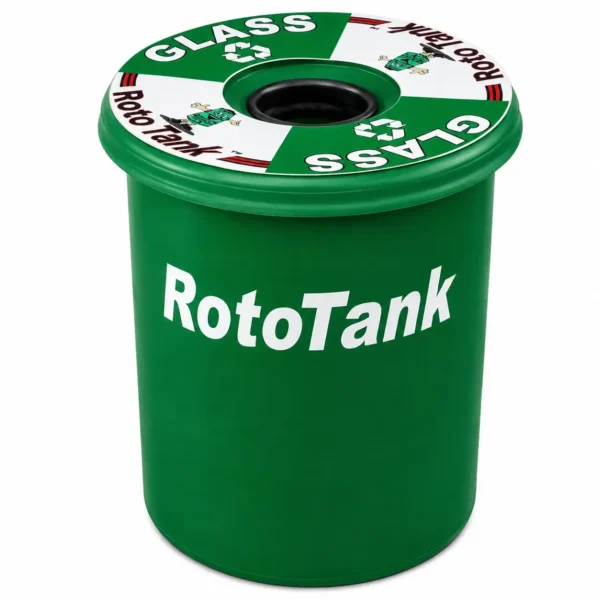 50 L colour-coded LLDPE recycling bin, 380 mm diameter