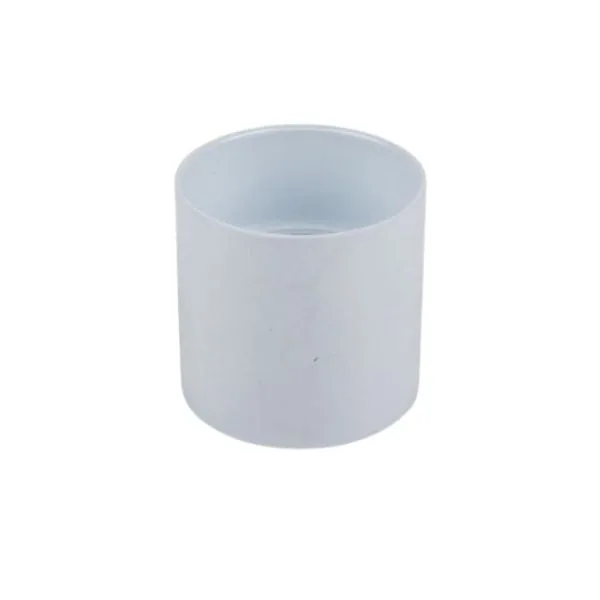 White 50 mm PVC waste socket for joining waste pipes