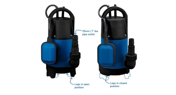 550 W submersible drainage pump with 25 mm outlet
