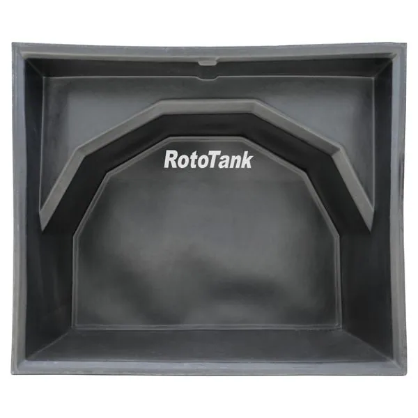 6000 L black LLDPE koi pond, 2750 x 2340 x 1315 mm