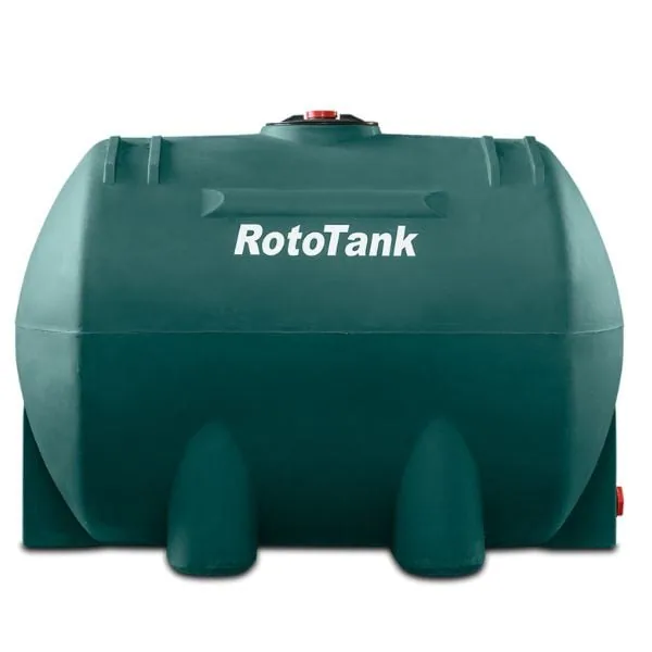 600 L Horizontal Water Transport Tank, 30 kg 600 L green horizontal water transport tank, 1280 mm long