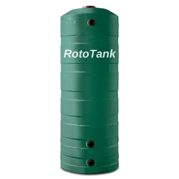 800 L Slimline Vertical Water Tank, 730 mm Dia x 1950 mm High 800 L slimline water tank with leaf catcher fitted