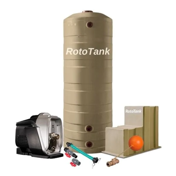 800 L Tank and 0.75 kW Smart VSD Solar-Compatible Pump Combo 800 L vertical water tank and 0.75 kW smart VSD booster pump combo