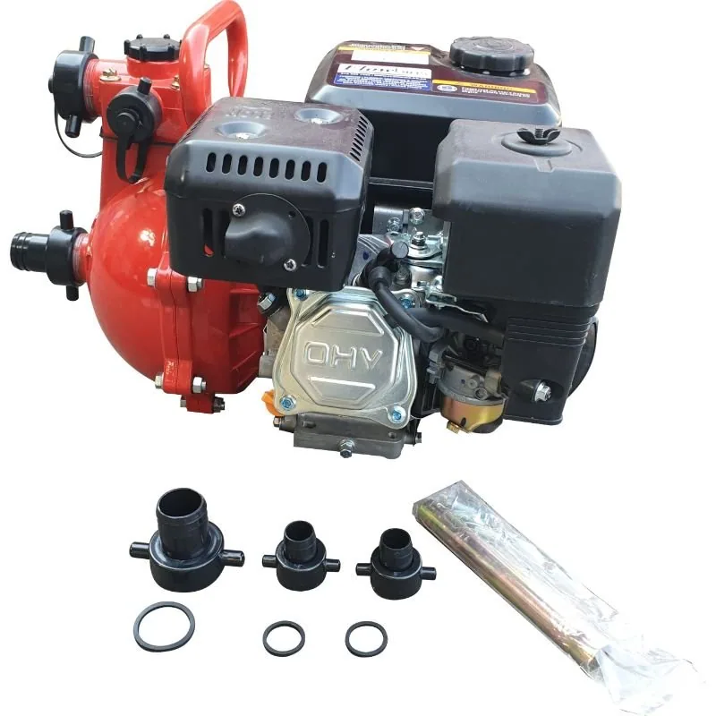 9.5 Bar Twin-Stage Petrol Water Pump, 300 L/min, 95 m Head Twin-stage 7 HP petrol water pump, 300 L/min, 95 m head, detail view