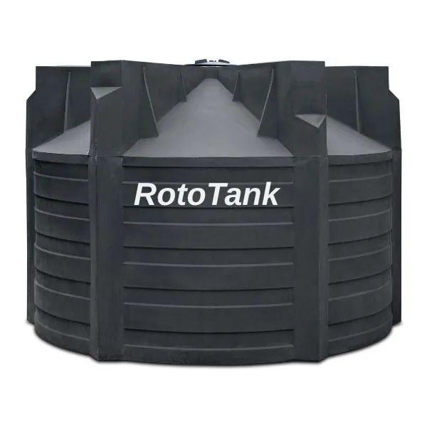9000 L underground septic tank in LLDPE, 2440 mm diameter, for 20 to 35 people